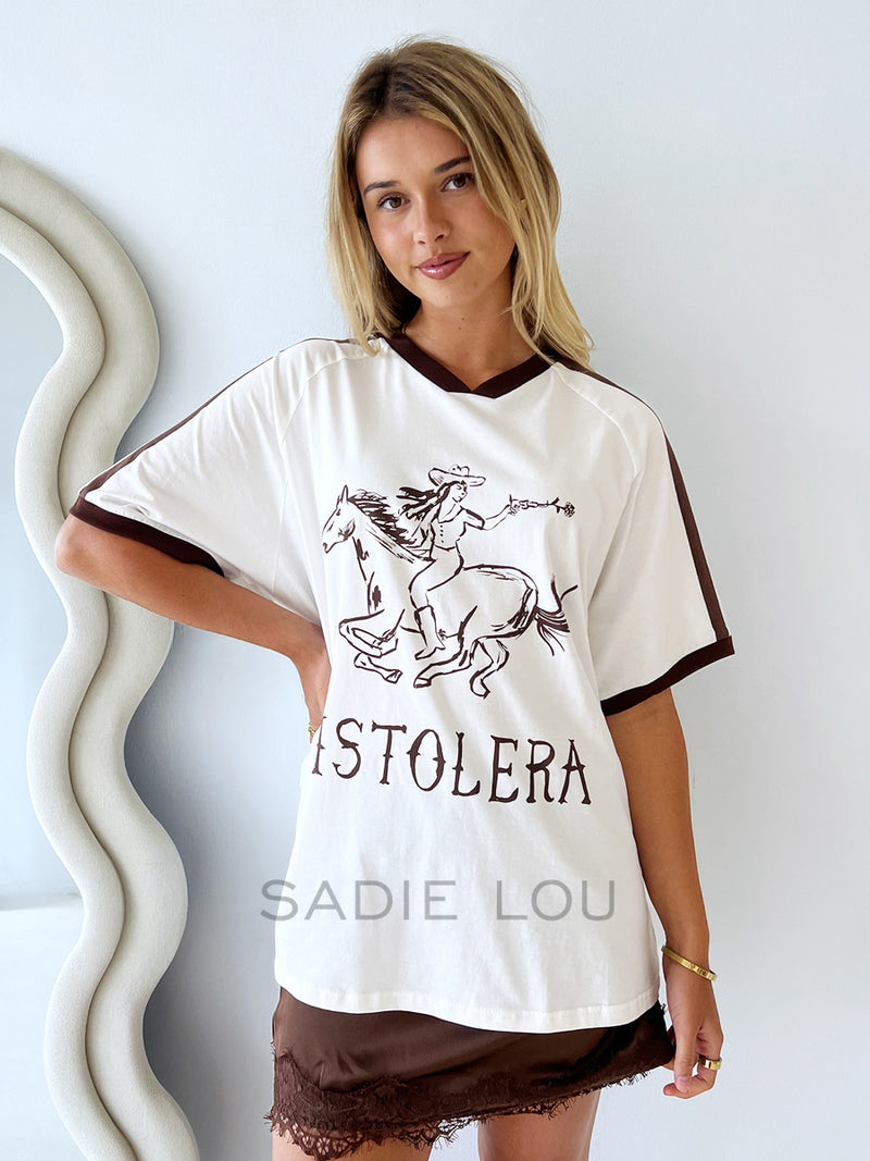 By Frankie / Pistolera Tee - White