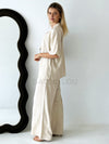 By Frankie / Mali Button Pant Set - Oatmeal