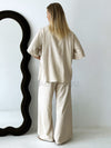 By Frankie / Mali Button Pant Set - Oatmeal