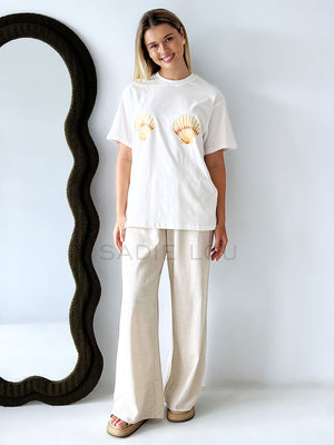 Indigo & Wolfe / Shelby Tee - White