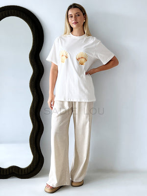 Indigo & Wolfe / Shelby Tee - White