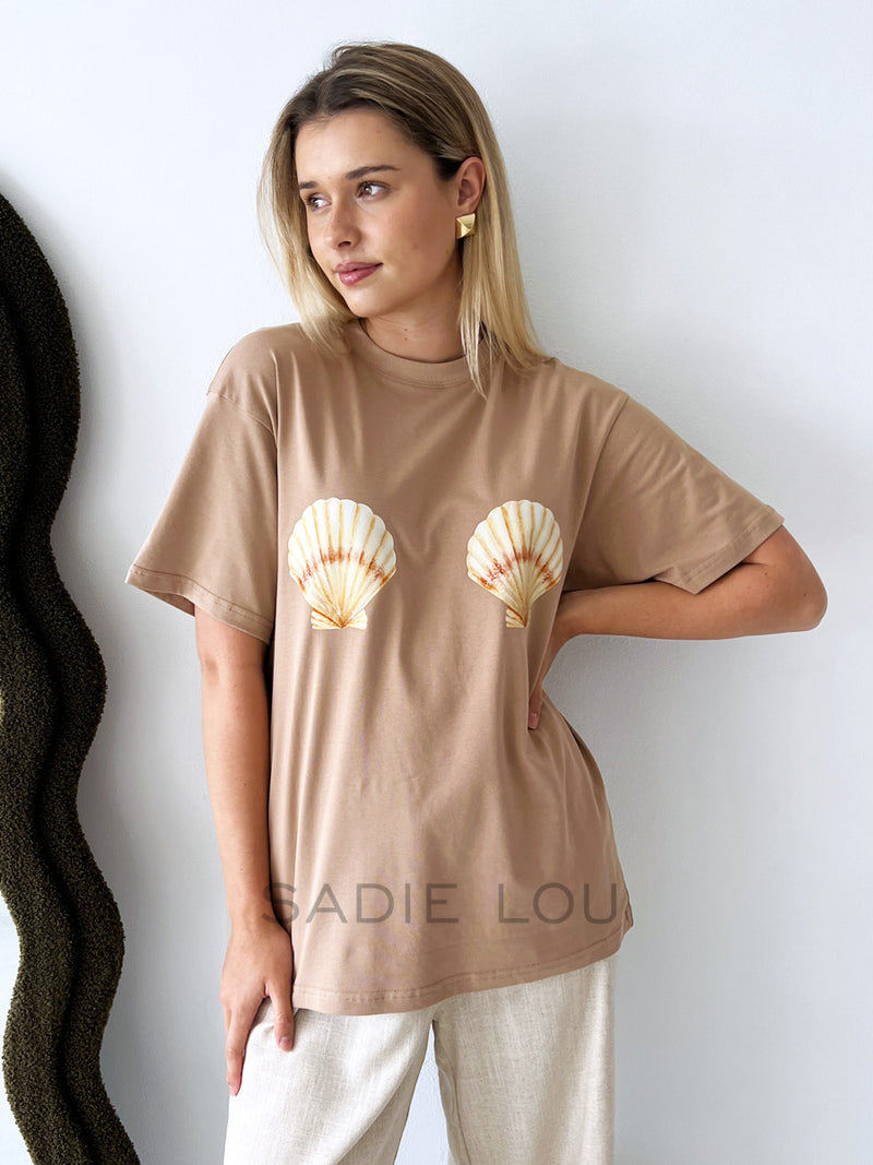 Indigo & Wolfe / Shelby Tee - Tan