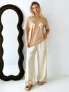 Indigo & Wolfe / Shelby Tee - Tan