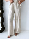 By Frankie / Connie PinStripe Pant Set - Oat