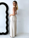 By Frankie / Connie PinStripe Pant Set - Oat