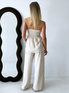 By Frankie / Connie PinStripe Pant Set - Oat