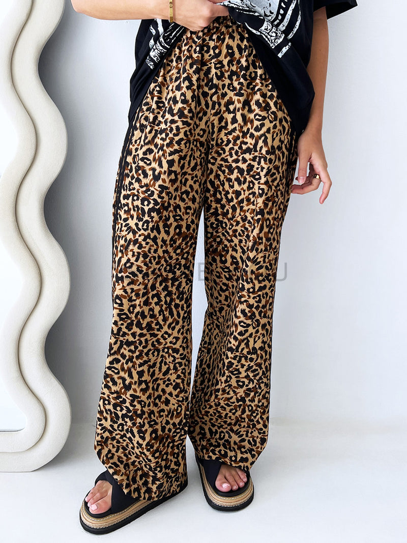Zaziba Studio / Jaya Linen Pant - Animal Print