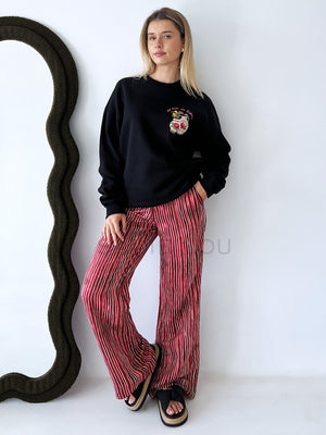 Maku / Pomegranate Linen Pant