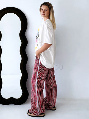 Maku / Pomegranate Linen Pant