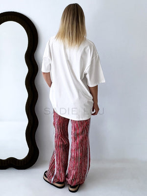 Maku / Pomegranate Linen Pant