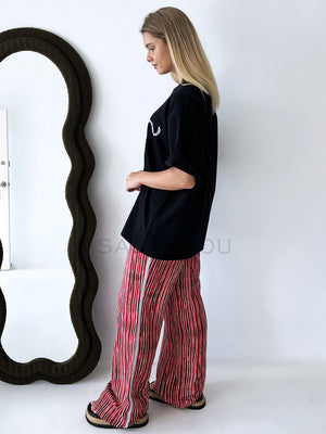 Maku / Pomegranate Linen Pant