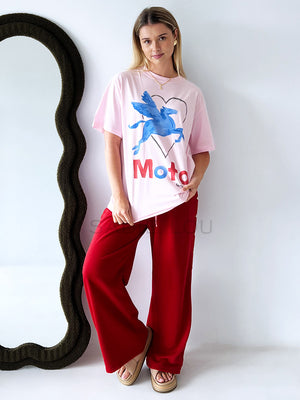 Maku / MTL Moto Tee - Pink