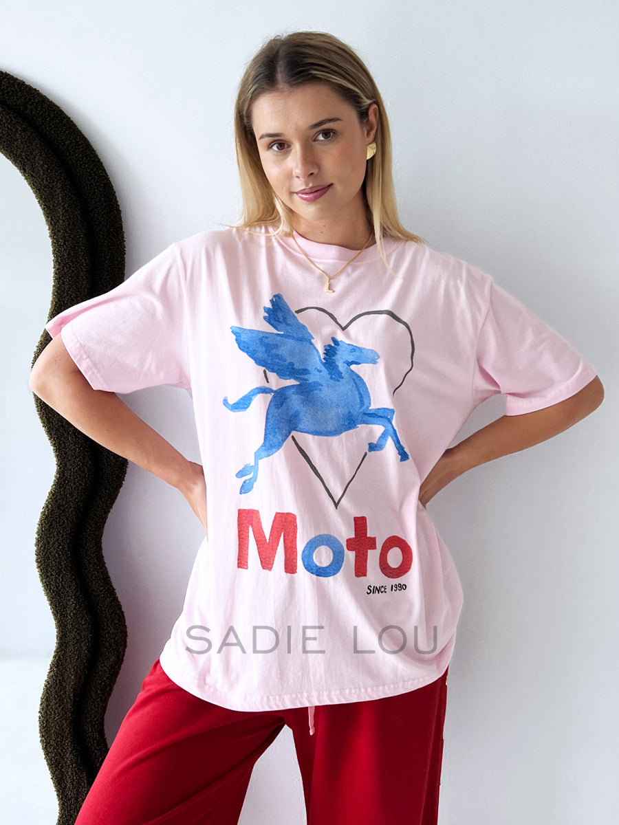 Maku / MTL Moto Tee - Pink