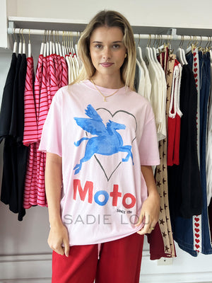Maku / MTL Moto Tee - Pink