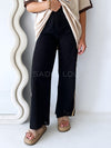 By Frankie / Racer Pant - Black/Beige