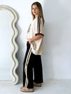 By Frankie / Racer Pant - Black/Beige