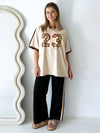 By Frankie / Racer Pant - Black/Beige