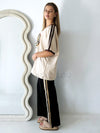 By Frankie / Racer Pant - Black/Beige