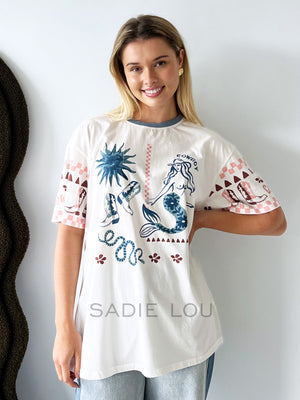 Cowboy Mermaid Tee