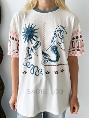 Cowboy Mermaid Tee