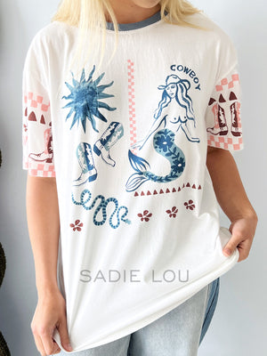 Cowboy Mermaid Tee