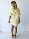 By Frankie / Sofia Lace Tee Mini Dress - Butter