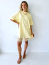 By Frankie / Sofia Lace Tee Mini Dress - Butter