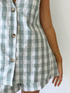 By Frankie / Cora Panel Set - Sage Gingham
