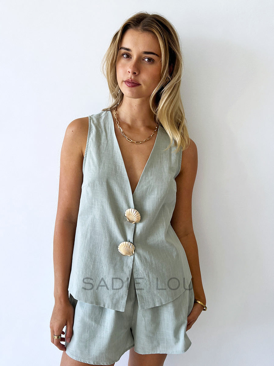 By Frankie / Jada Shell Set - Sage