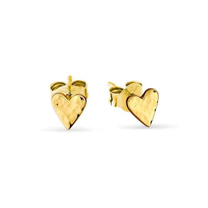 Midsummer Star / Aphrodite Heart Studs - Gold