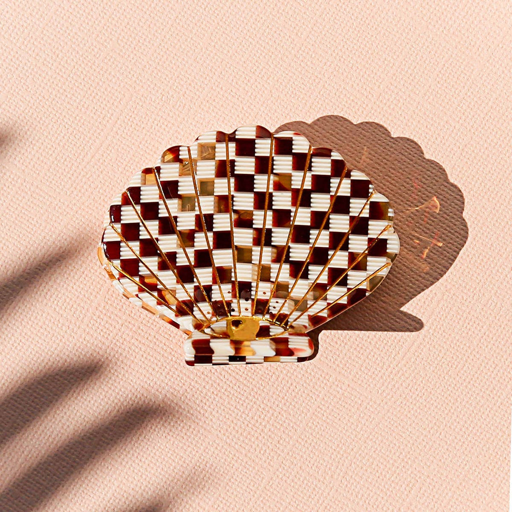 Kingston Jewellery / Check Shell Clip