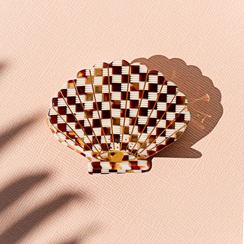 Kingston Jewellery / Check Shell Clip