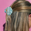 Kingston Jewellery / Teal Terrazzo Shell Clip