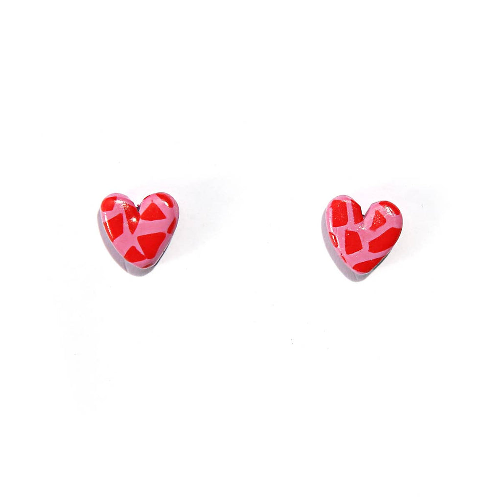 Kingston Jewellery / Terrazzo Heart Studs