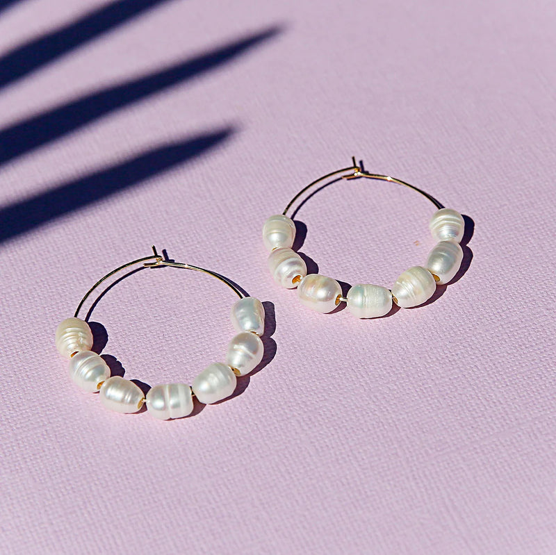 Kingston Jewellery / Pearl Hoops