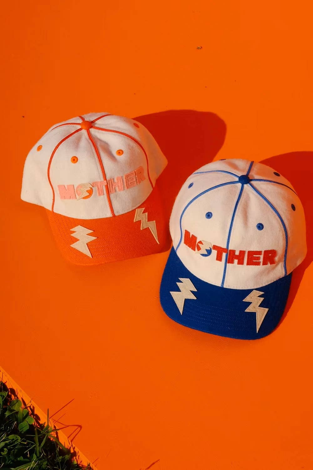 MOTHER Lightning Bolt Cap: Blue