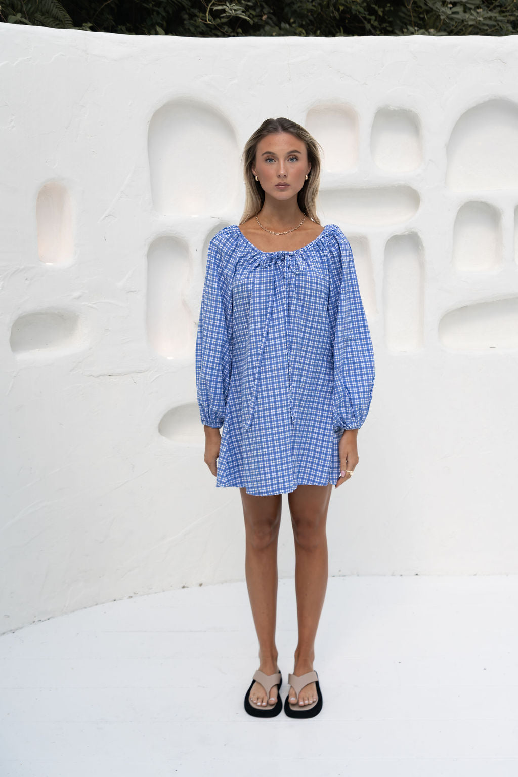 Häll Störe / Effy Dress - Cobalt Gingham