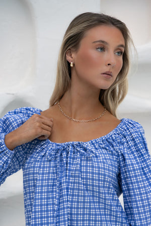Häll Störe / Effy Dress - Cobalt Gingham