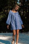 Häll Störe / Effy Dress - Cobalt Gingham