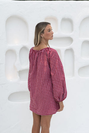Häll Störe / Effy Dress - Merlot Gingham