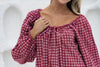 Häll Störe / Effy Dress - Merlot Gingham