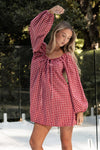 Häll Störe / Effy Dress - Merlot Gingham