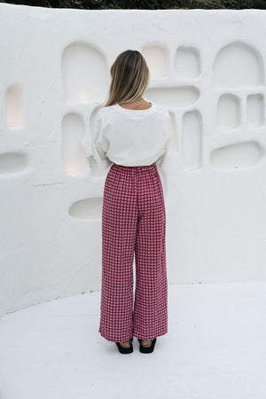 Häll Störe / Bobbi Pant - Merlot Gingham