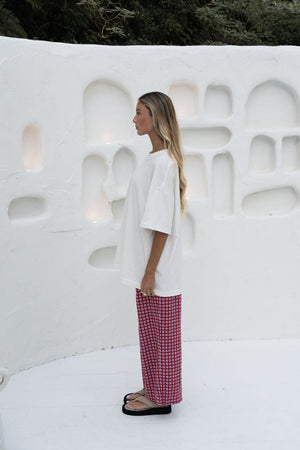 Häll Störe / Bobbi Pant - Merlot Gingham