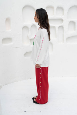 Häll Störe / Bloom Long Sleeve - White