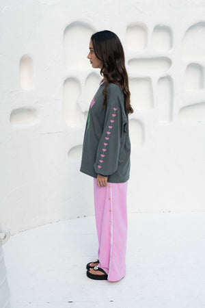 Häll Störe / Bobbi Pant Heart Snap - Musk